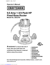 CRAFTSMAN 320.2767 Operator's Manual
