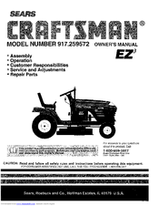 CRAFTSMAN EZ3 917.259572 Owner's Manual