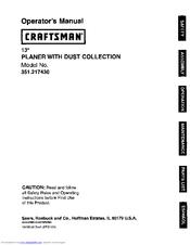 Craftsman 351.217430 Operator's Manual