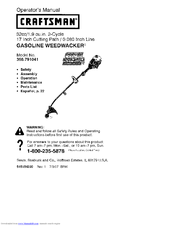 CRAFTSMAN WEEDWACKER 358.791041 Operator's Manual
