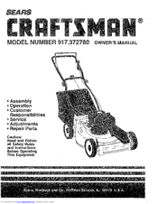 CRAFTSMAN 917.372780 Owner's Manual