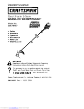 CRAFTSMAN WEEDWACKER 358.791071 Operator's Manual