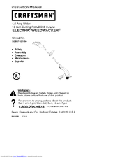 CRAFTSMAN WEEDWACKER 358.745130 Instruction Manual