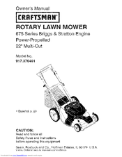 CRAFTSMAN 917.376461 Owner's Manual