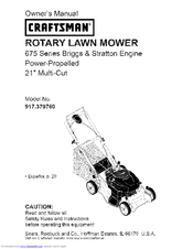 Craftsman lawn online mower 917.370 manual