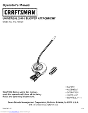 CRAFTSMAN 316.792420 Operator's Manual