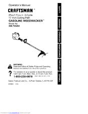 CRAFTSMAN WEEDWACKER 358.796260 Operator's Manual