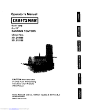 CRAFTSMAN 351.215160 Operator's Manual