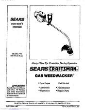 CRAFTSMAN Weedwacker 358.798141-28.0cc Owner's Manual