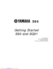 Yamaha SQ01 Getting Started Manual