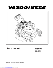 Yazoo/Kees KKFW52211 Parts Manual