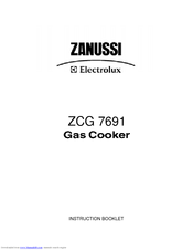 Zanussi ZCG 7691 Instruction Booklet