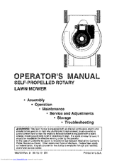 Craftsman Lawn Mower Operator's Manual
