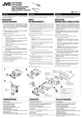 JVC KS-FX840R Installation & Connection Manual