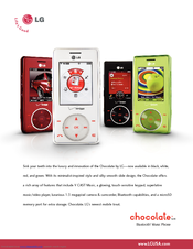 LG VX8500 Chocolate -  Chocolate VX8500 Cell Phone Datasheet