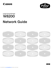 Canon W8200 Network Manual