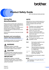 Brother MFC-J4410DW Product Safety Manual