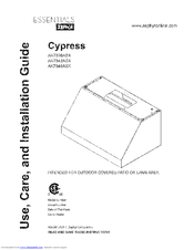 Zephyr Cypress AK7842ASX Use, Care And Installation Manual
