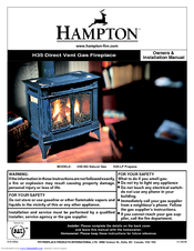 HAMPTON BAY H35 Owners & Installation Manual
