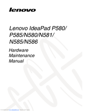 Lenovo IdeaPad P580 Hardware Maintenance Manual