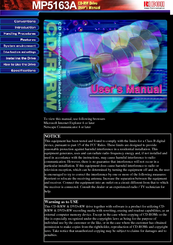 Ricoh MP5163A User Manual