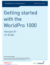 Nera WorldPro 1000 Getting Started Manual