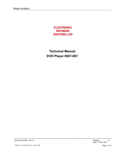 Rosen Aviation 0601-001 Technical Manual