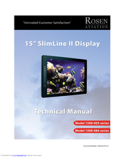 Rosen Aviation Slimline II 1500-084 Series Technical Manual