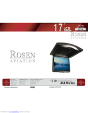 Rosen Aviation Fold Down 1710 Technical Manual