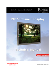 Rosen Aviation SlimLine II 2002 Series Technical Manual