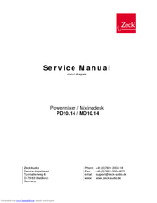 Zeck Audio PD 10.14 Service Manual