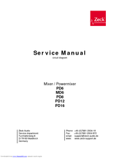 Zeck Audio PD12 Service Manual