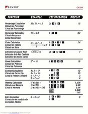Sentry CA334 Instruction Manual