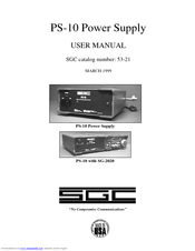 SGC SG-2020 TEST DOCUMENT User Manual