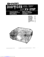 Sharp SharpVision XV-370H Operation Manual