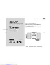 Sharp XL-MP100H Operation Manual