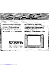 Sharp DV-28071S Operation Manual