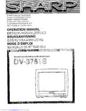 Sharp DV-3751S Operation Manual