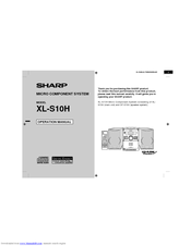 Sharp XL-S10H Operation Manual