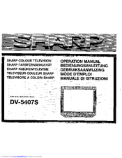 Sharp DV-5407S Operation Manual