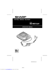 Sharp MD-MS722H Operation Manual
