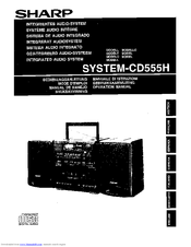 Sharp System-CD555H Operation Manual
