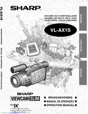 Sharp ViewCam Slim VL-AX1S Operation Manual