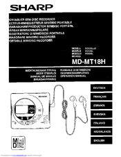 Sharp MD-MT18H Operation Manual