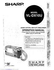 Sharp ViewCam VL-DX10U Operation Manual
