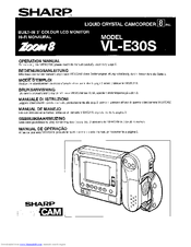 Sharp VL-E30S Operation Manual