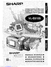 Sharp ViewCam VL-E610S Operation Manual