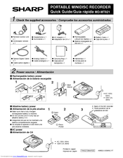 Sharp MD-MT821 Quick Manual