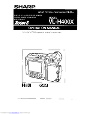 Sharp Zoom 8 VL-H400X Operation Manual