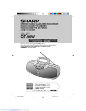 Sharp QT-90W Operation Manual